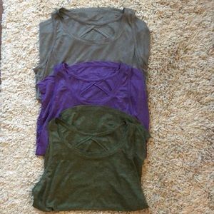 Set of 3 workout tanks size small